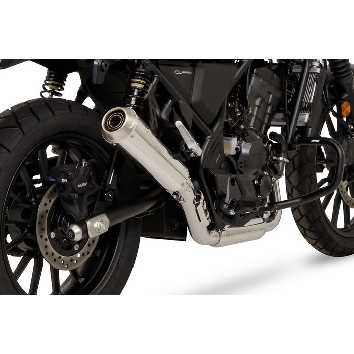 ホンダ CL250-500 ブラック スリップオン エキゾースト ホンダ CL250 スリップオンマフラー ブラック K-SPEED