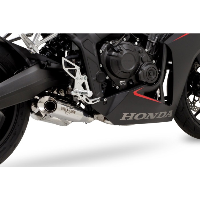 cbr650r、cb650r用ステンレス製マフラー フルエキゾーストマフラー CROSS SHORT SUS(ステンレスポリッシュ