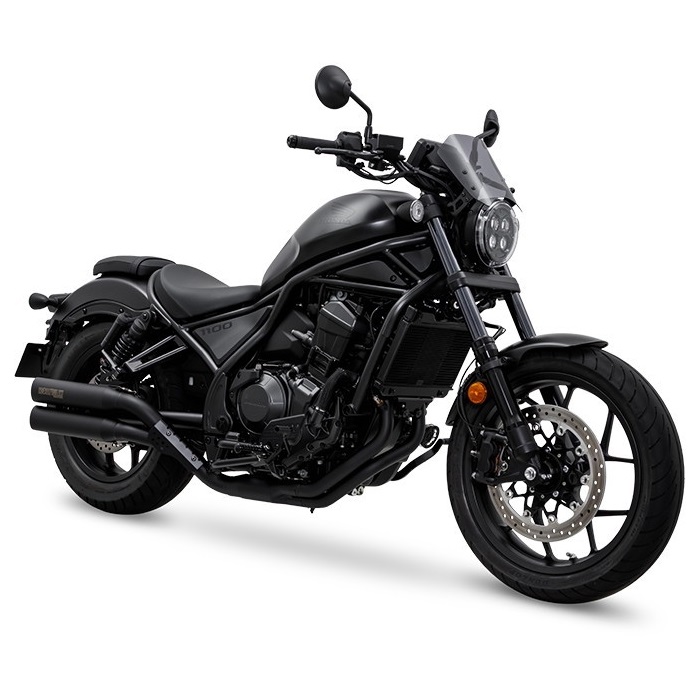フルエキゾーストマフラー CROSS TWIN ブラック Rebel1100 21-24|25-/T