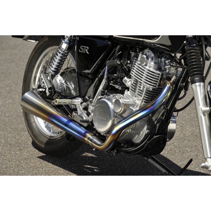 チタンメガホン MANXTYPE フルエキゾーストマフラー SR400(FI)｜フル