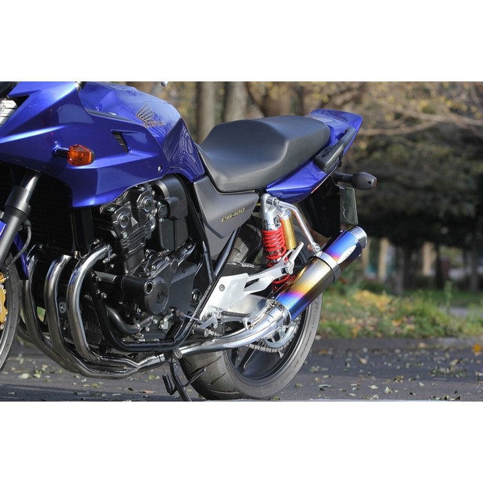 PURESPORT TwoTail フルエキゾーストマフラー TitanBlue CB400SB