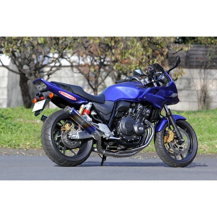 PURESPORT TwoTail フルエキゾーストマフラー TitanBlue CB400SB/SF 08