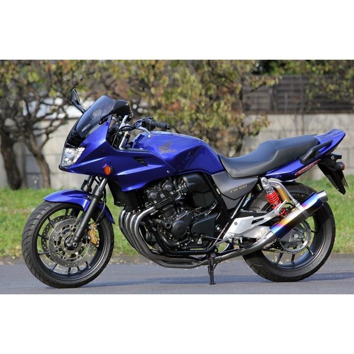 PURESPORT TwoTail フルエキゾーストマフラー TitanBlue CB400SB