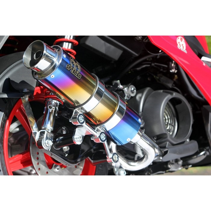 PURESPORT フルエキゾーストマフラー ”S” TitanBlue シグナスX 18