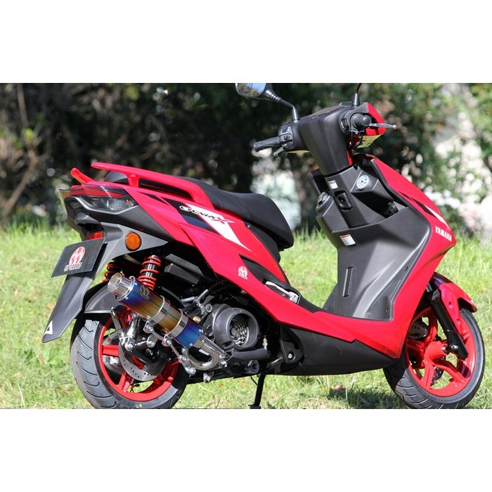 PURESPORT フルエキゾーストマフラー ”S” TitanBlue シグナスX/BW'S125