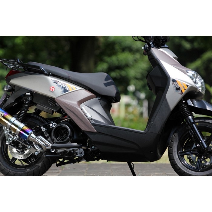 PURESPORT フルエキゾーストマフラー ”S” TitanBlue シグナスX/BW'S125