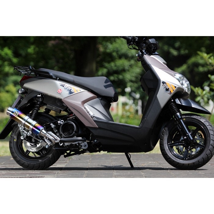 PURESPORT フルエキゾーストマフラー ”S” TitanBlue シグナスX/BW'S125