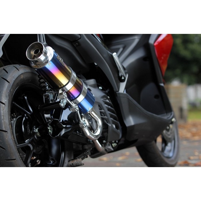 PURESPORT フルエキゾーストマフラー ”S” TitanBlue AEROX155