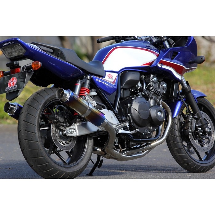 PURESPORT TwoTail フルエキゾーストマフラー TitanBlue CB400SB/SF