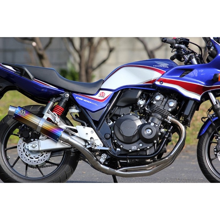 PURESPORT TwoTail フルエキゾーストマフラー TitanBlue CB400SB/SF