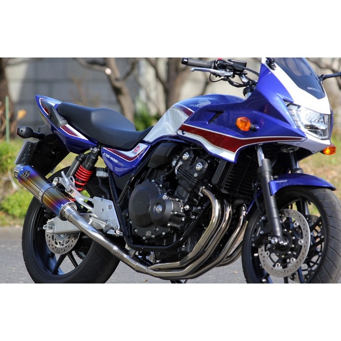 PURESPORT TwoTail フルエキゾーストマフラー TitanBlue CB400SB/SF