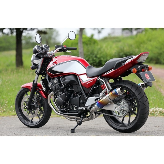 PURESPORT TwoTail フルエキゾーストマフラー TitanBlue CB400SB