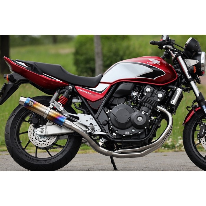 PURESPORT TwoTail フルエキゾーストマフラー TitanBlue CB400SB/SF