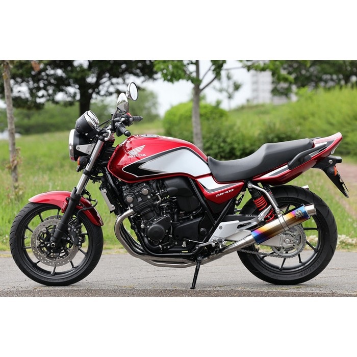 PURESPORT TwoTail フルエキゾーストマフラー TitanBlue CB400SB