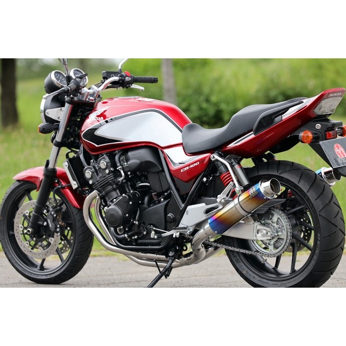 PURESPORT TwoTail フルエキゾーストマフラー TitanBlue CB400SB/SF PURESPORT TwoTail フルエキゾーストマフラー TitanBlue CB400SB/SF