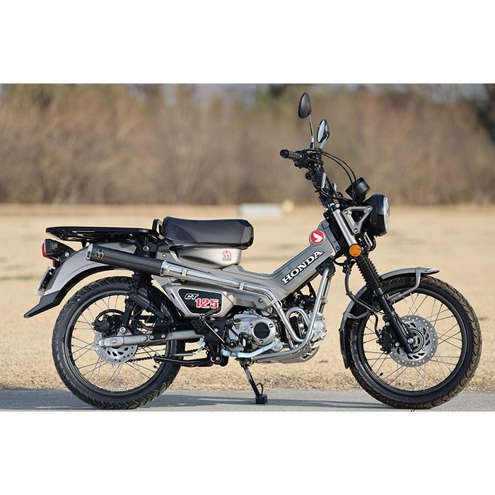 OVER│フルチタン マフラー│CT125 ハンターカブ (23-) 林道欲爆上がり、CT125ハンターカブ用OVER Racingマフラー3種