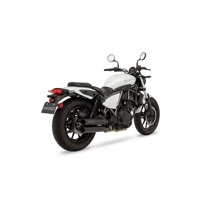 スリップオンマフラー CROSS TWIN BLACK 24- エリミネーター400