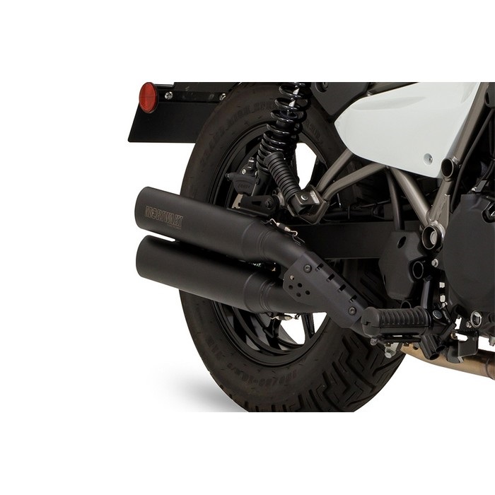 スリップオンマフラー CROSS TWIN BLACK 24- エリミネーター400