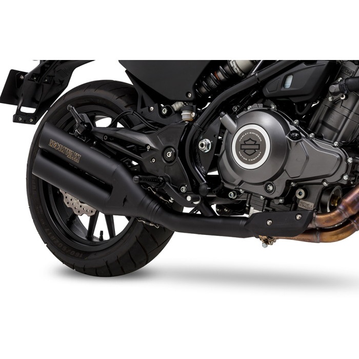 スリップオンマフラー CROSS TWIN ブラック X350 23-｜スリップオン