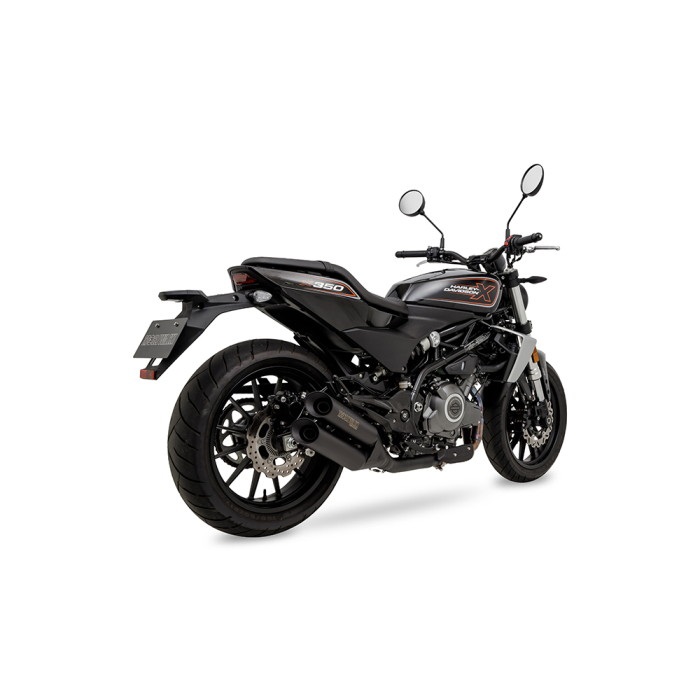 スリップオンマフラー CROSS TWIN ブラック X350 23-｜スリップオン