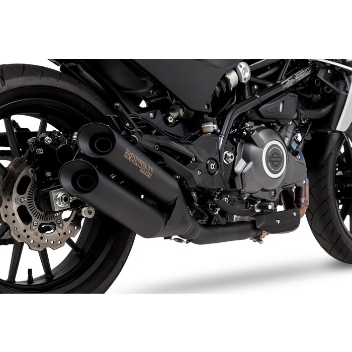 スリップオンマフラー CROSS TWIN ブラック X350 23-｜スリップオン