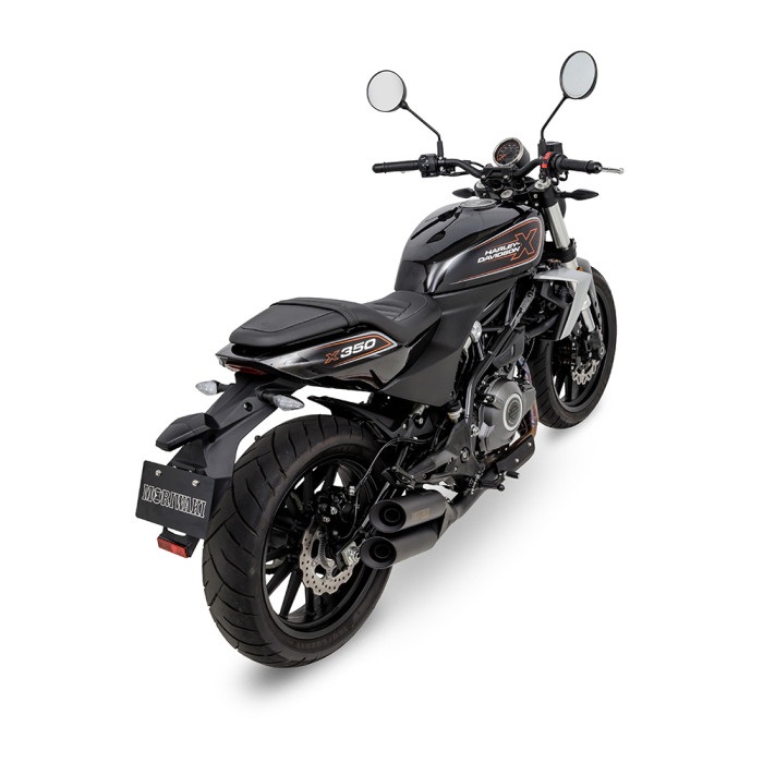 スリップオンマフラー CROSS TWIN ブラック X350 23-｜スリップオン