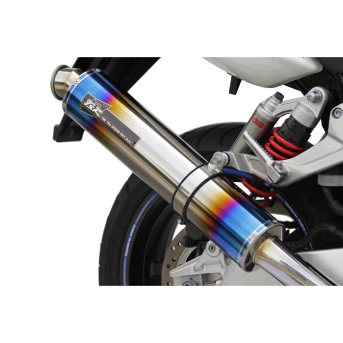 スリップオンマフラー チタン ファイヤーポリッシュ φ107 CB1300SF/SB