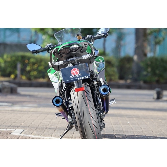 POWERBOX スリップオンマフラー TWOテール TitanBlue NINJA1000SX