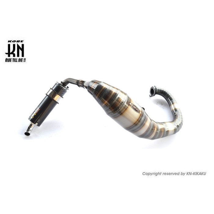 RRGS DIOチャンバー【縦型エンジン用】125cc【左出し】｜チャンバー