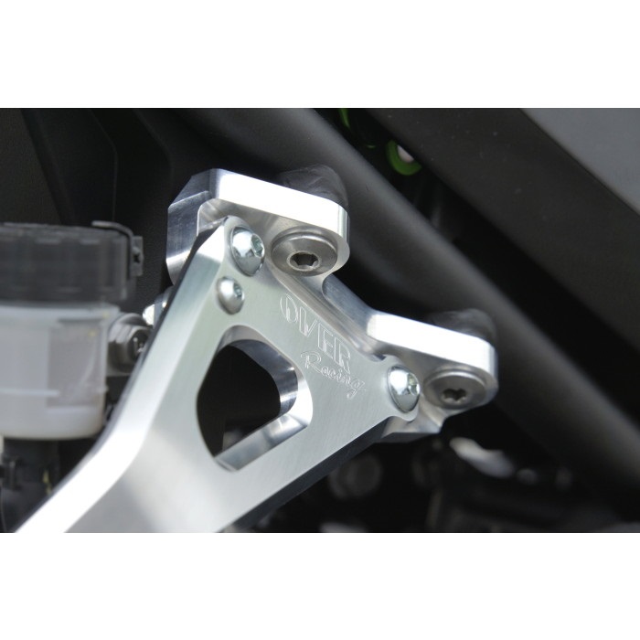 アルミビレット マフラーステー シルバー Ninja400/Ninja250｜その他