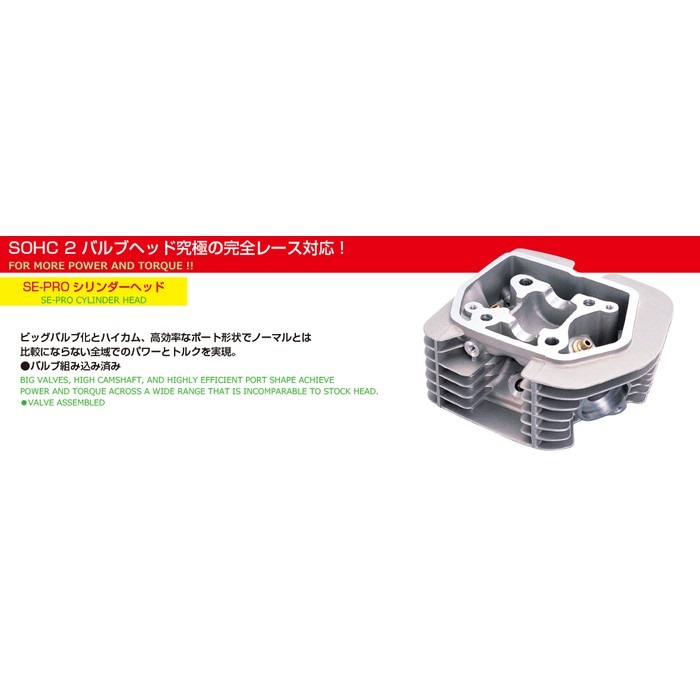 125cc SE2-PRO ボアアップKIT 125cc/チタンバルブ/鍛造ピストン仕様