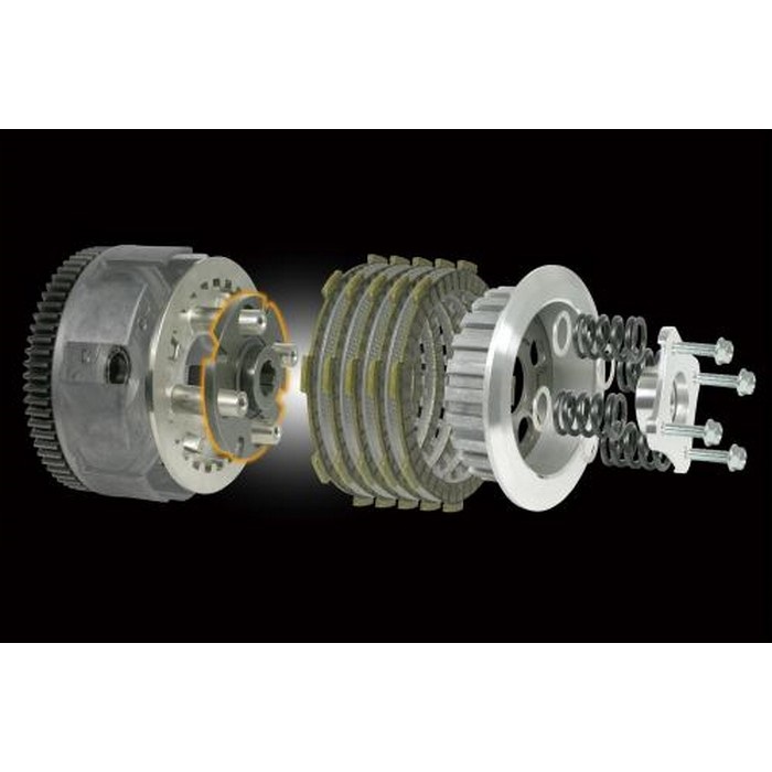 スペシャルクラッチキット(遠心/スリッパークラッチ/シルバー）6V