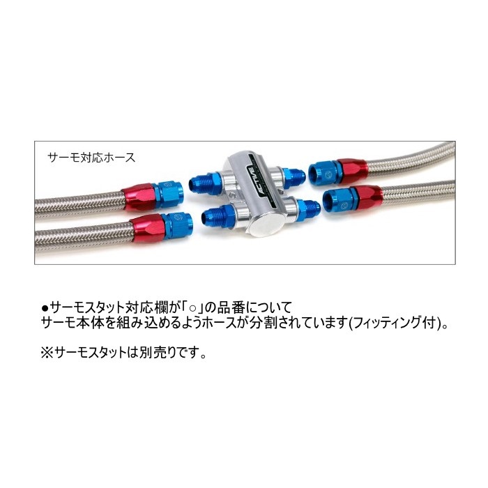 ZEPHYR1100/RS オイルクーラーKIT 車種別オイルクーラーキット ストレート #6 12-13R ブラック仕様