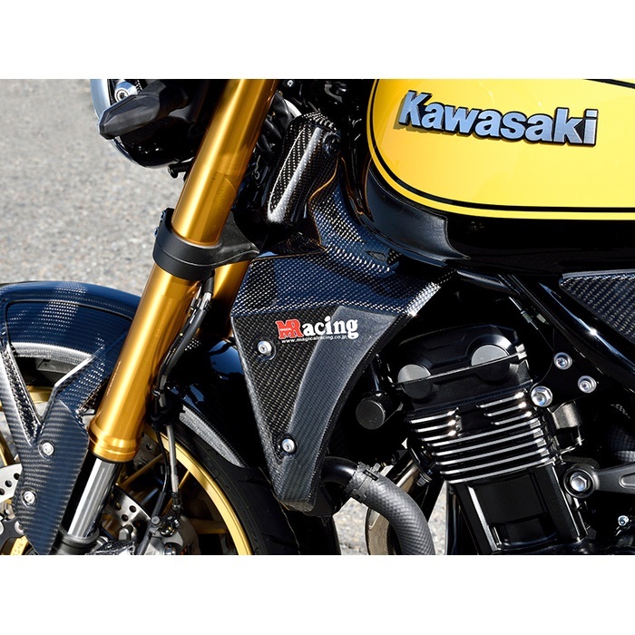 ラジエターシュラウド 綾織りカーボン Z900RS 21-23｜ラジエター