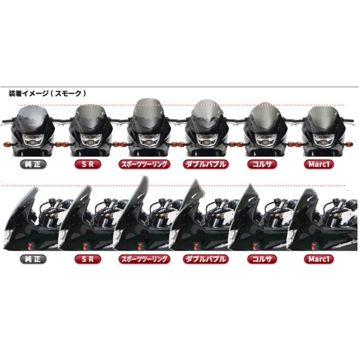 スクリーン ダブルバブル ZX-10R/RR 21-25｜スクリーン・バイザー｜の