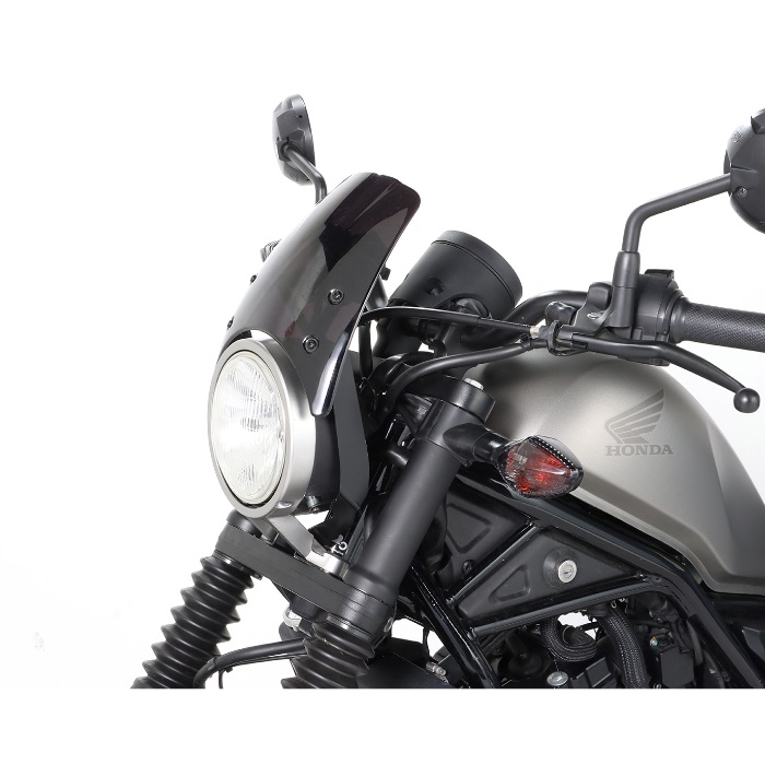 黒バイザー エアロバイザー(スモーク)レブル250'17｜スクリーン・バイザー