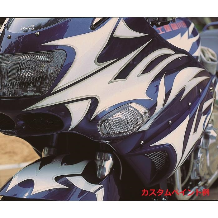 ZZR1100D ポッシュフェイスマッスルラインハーフカウル ブラック塗装済み マッスルラインハーフカウル ZZR1100(D)｜外装キット・カウル｜の通販