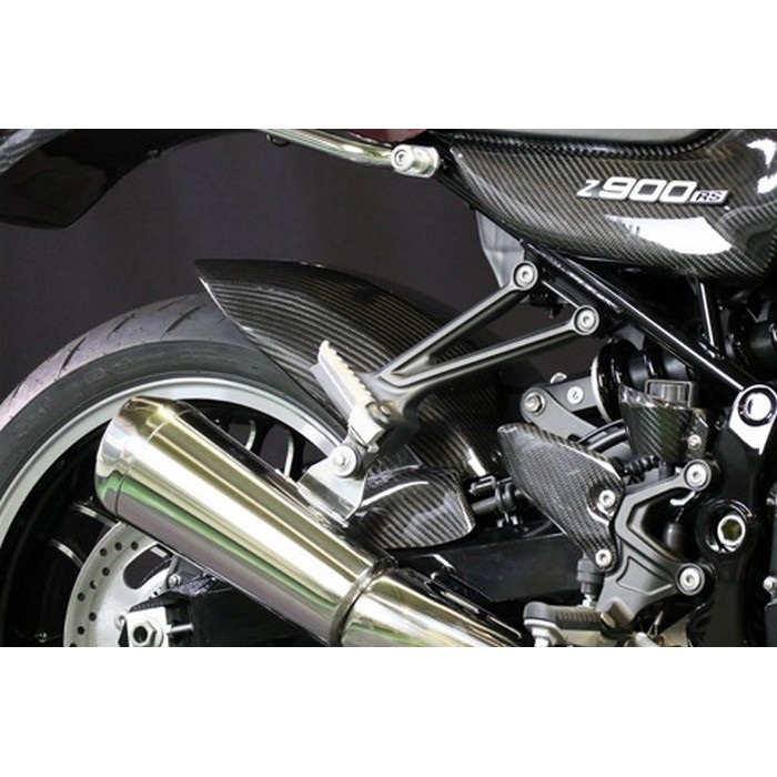 リアフェンダー 綾織ドライカーボン SPL形状 Z900RS｜フロント 