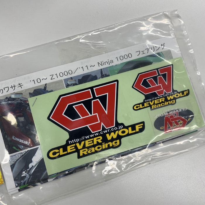CLEVER WOLF Racing フロントフェンダー カーボン綾織 