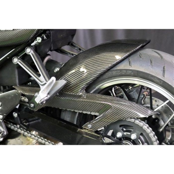 【美品】Z900RS カーボンリヤフェンダー（綾織） リアフェンダー 綾織ドライカーボン SPL形状 Z900RS｜フロント