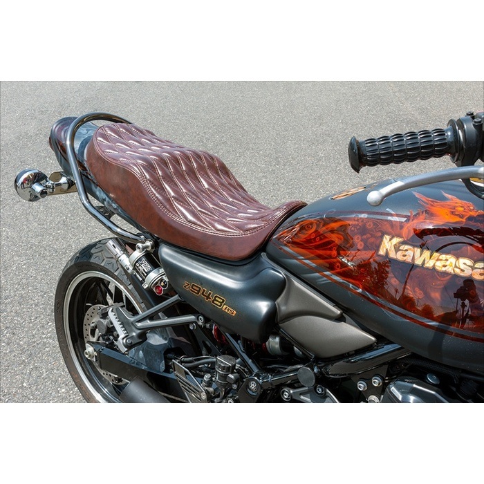 ダイヤモンドステッチシート ブラウン Z900RS｜シート・シート