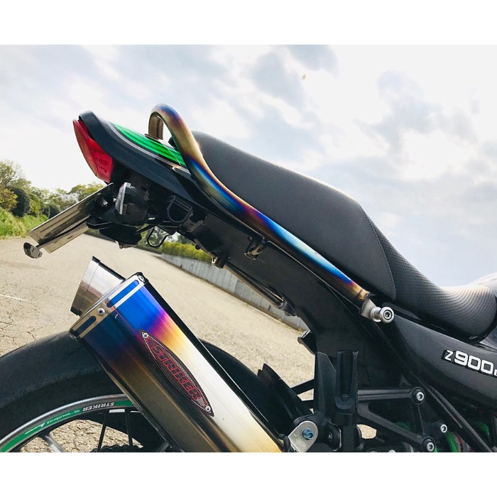 チタンカスタムグラブバー ヒートカラー kawasaki Z900RS/CAFE Z650RS