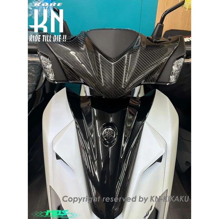MOS カーボンフロントビッグアッパーカバー【シグナスX/XR(7型