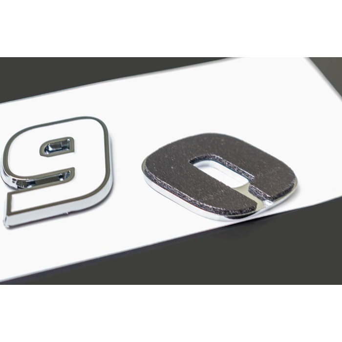 3Dエンブレム 大文字 クロームメッキ 16文字｜デカールキット｜の通販