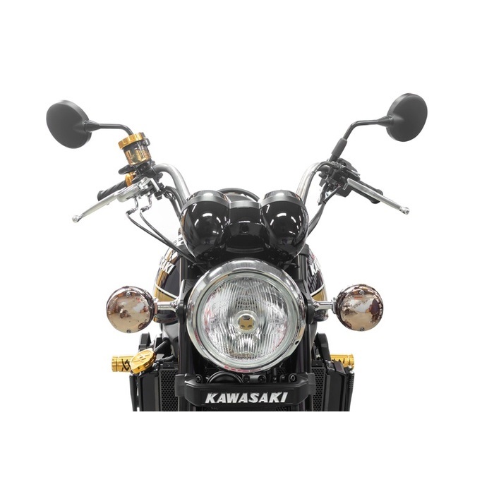 ハンドルバー ARCHI-YBシボリ +30mmクラッチワイヤー付き Z900RS専用 