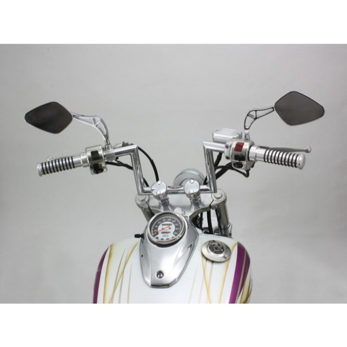 当時物 カタカナハリケーン アジャスタブル ロボハン 可変ハンドル 検)KH250/KH400/350SS/ゼファー/Z400FX/Z1/Z2/CBX/CB400F/GT380/GS400 170ロボット2型 ハンドル 汎用｜バーハンドル｜の通販なら