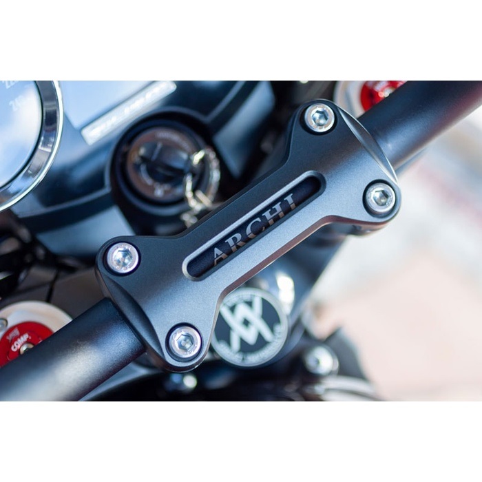 TOURING アルミハンドルバー マットブラック｜バーハンドル｜の