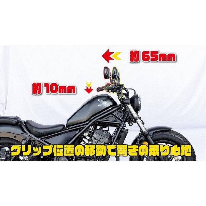 フィフティーバーハンドル+ レブル250/S 25年モデル マットブラック