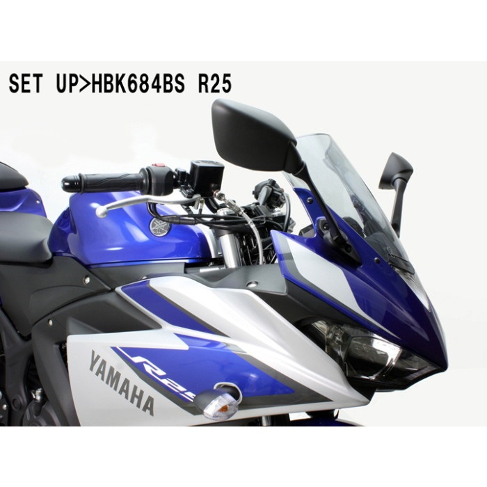 Y様用BBハンドル BMコンチ2型 バーハンドルキット YZF-R3 ABS 15-18｜ハンドルキット