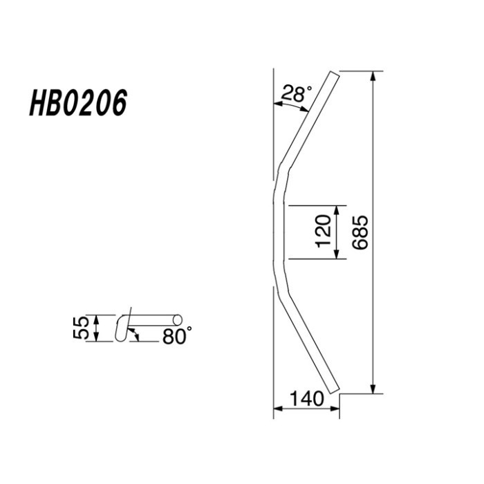 パキ。 Webike | HURRICANE ハリケーン バーハンドルキット ZX-14R(HBK666BS